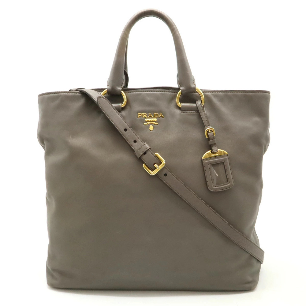 Prada Tote Tessuto Saffiano Bag Crossbody Leather Rose Pink Gray